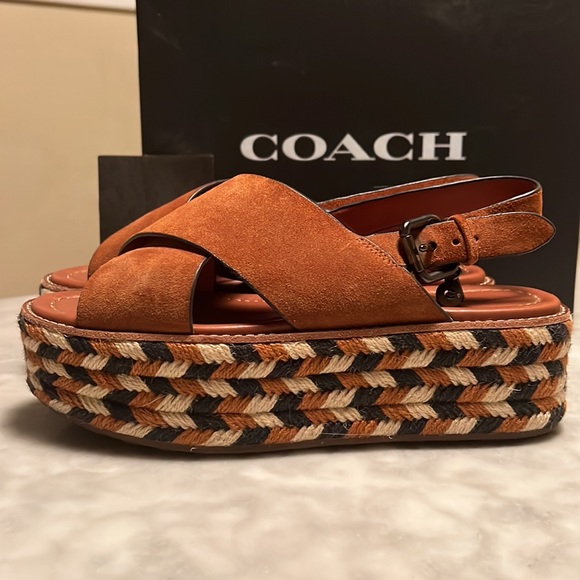 Coach Flitform Wedge in saddle - Picture 3 of 7
